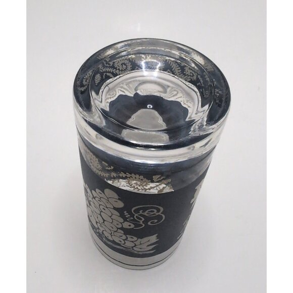 Hazel Atlas 1960s Blue Grape Pattern Glassware Cocktail Barware Vintage Set of 6 - Picture 15 of 16